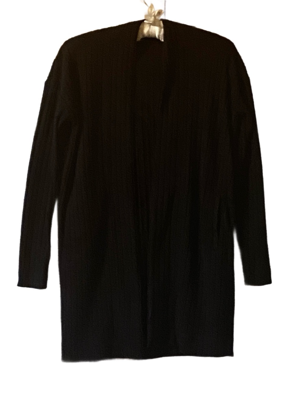 Banana Republic Black Ribbed Open Cardigan Size XXS